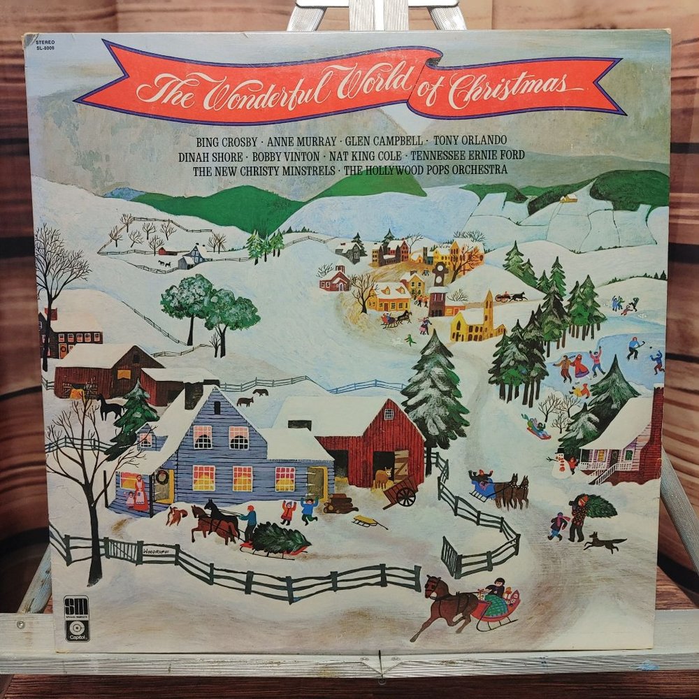 The Wonderful World of Christmas - Various Artist Vintage Vinyl LP Record 12"